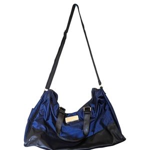 Chrome Azzaro Duffle Bag Navy Blue & Black